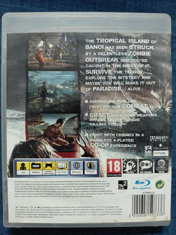 Dead Island PlayStation 3 (PAL)