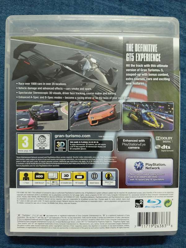 Gran Turismo 5 Academy Edition PlayStation 3 (PAL)