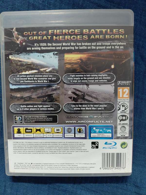 Air Conflicts: Secret Wars PlayStation 3 (PAL)