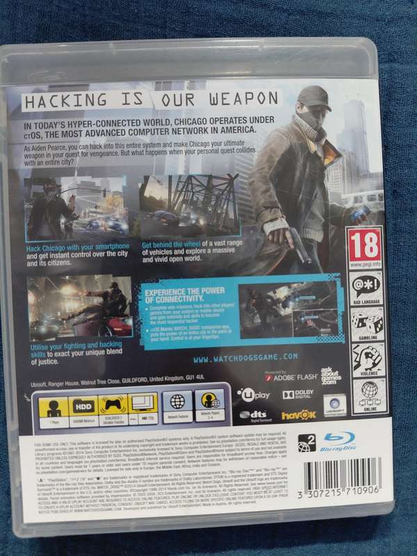 Watch Dogs PlayStation 3 (PAL)