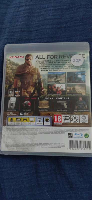 Metal Gear Solid The Phantom Pain PlayStation 3 (PAL)