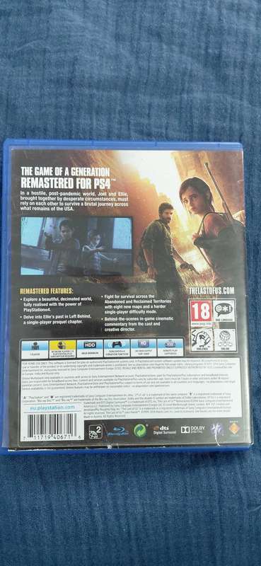Last of Us Remastered PlayStation 4 (PAL)