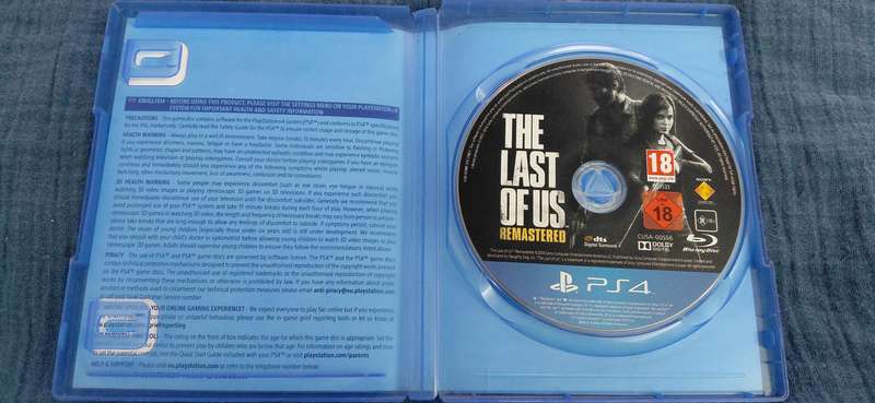 Last of Us Remastered PlayStation 4 (PAL)