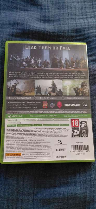 Dragon Age Inquisition Xbox 360 (PAL)