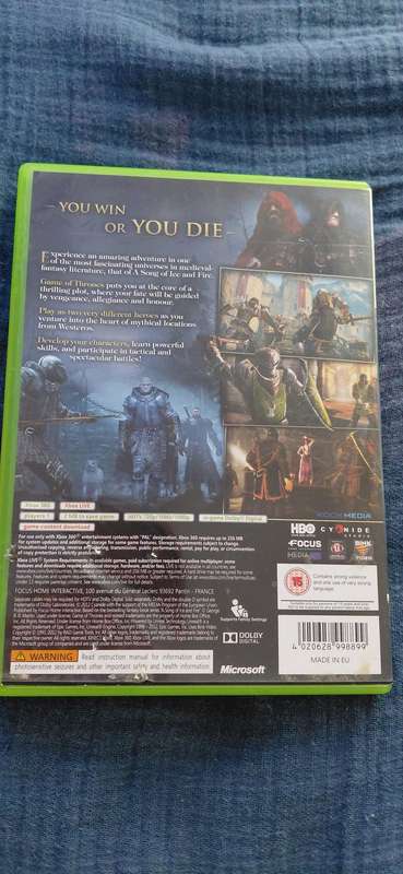 Game of Thrones Xbox 360 (PAL)