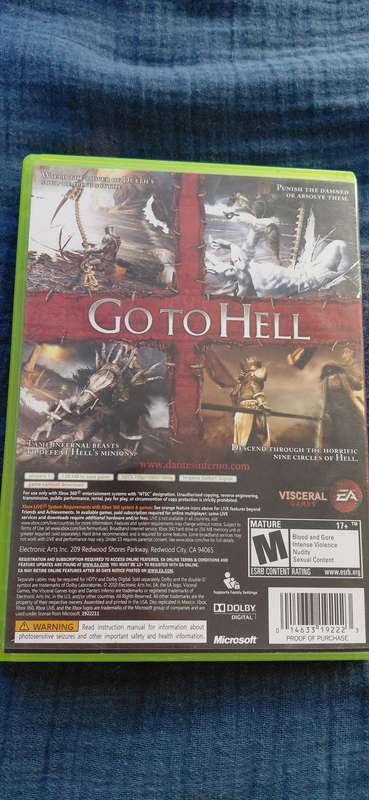 Dante's Inferno Xbox 360 (NTSC)