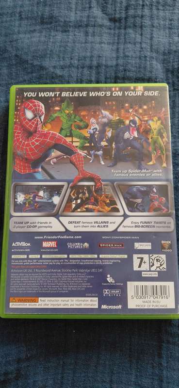 Spiderman Friend or Foe Xbox 360 (PAL)
