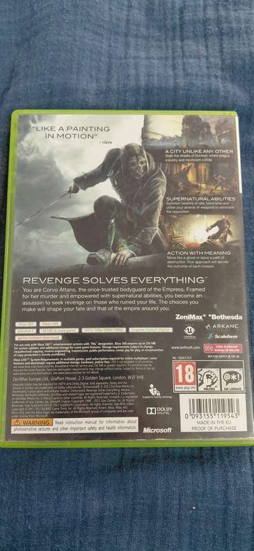 Dishonored Xbox 360 (PAL)