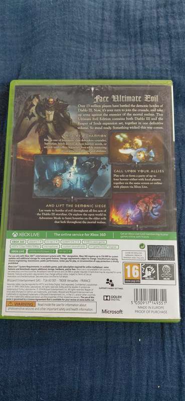 Diablo 3 Reaper of Souls Xbox 360 (PAL)