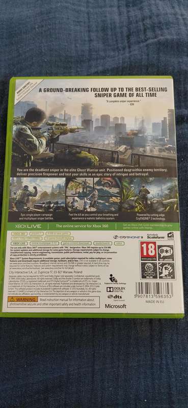 Sniper 2: Ghost Warrior Xbox 360 (PAL)