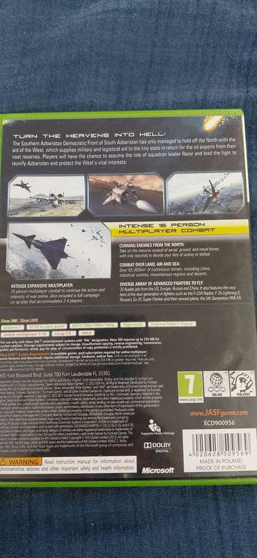 JASF Janes Advanced Strike Fighters (Xbox 360)