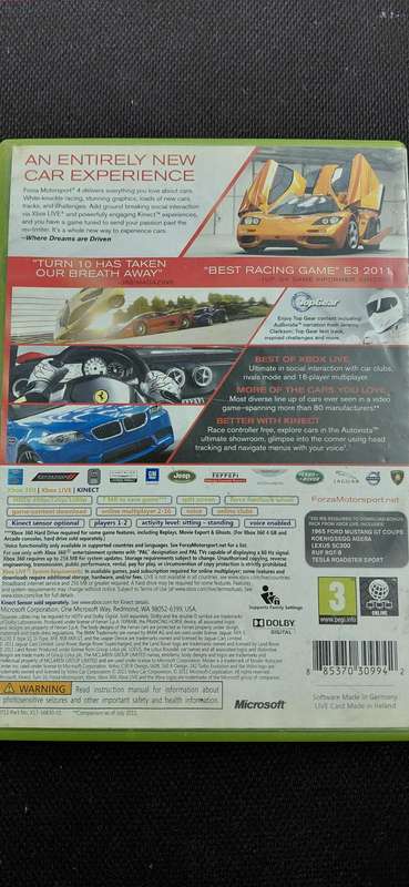 Forza Motorsport 4 Xbox 360 (PAL)
