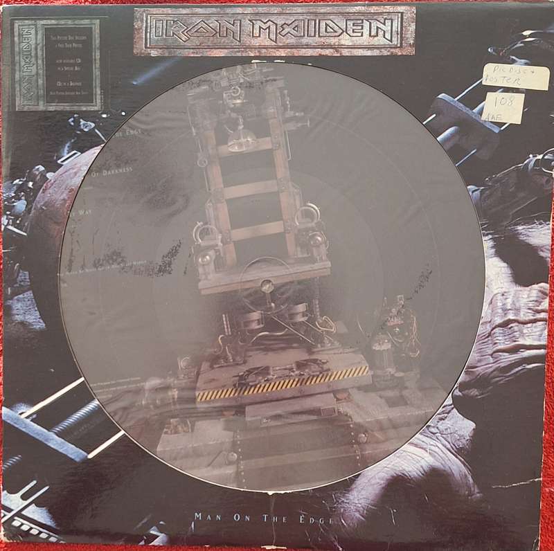 Iron Maiden  -  Man on The Edge 12" 33RPM Vinyl LP