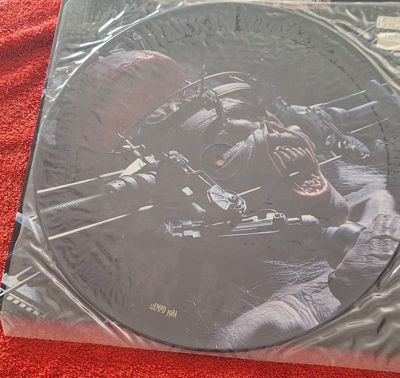 Iron Maiden  -  Man on The Edge 12" 33RPM Vinyl LP
