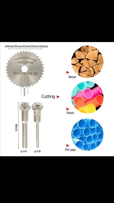 32pc Dremel Accessories incl. HSS wood saw wheel, Diamond Cutting, Resin steel cutting