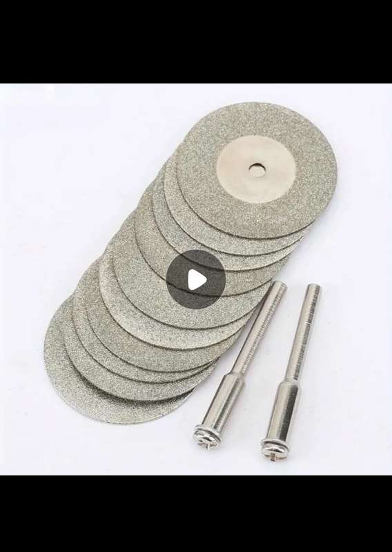 12-Piece 40mm Diamond Cutting Disc Set  Precision Cutting for Various Materials!
