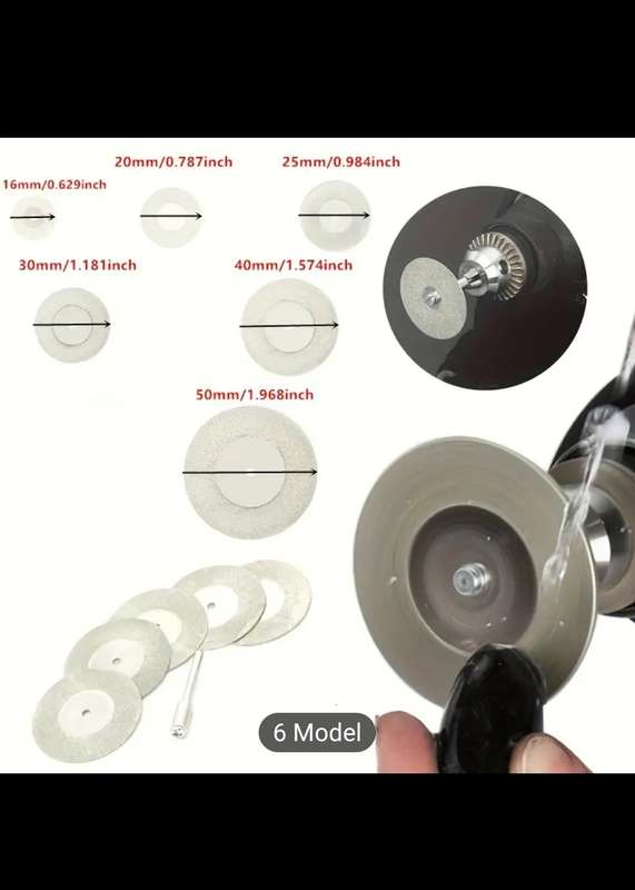 12-Piece 40mm Diamond Cutting Disc Set  Precision Cutting for Various Materials!