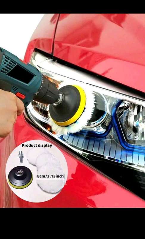 [SALE] 5pc 3" Wool Car Detailing Polishing Pad Set Car Buffing Tool