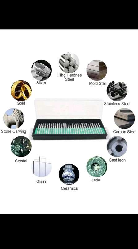 30pc diamond drill bits for any material. Stone, glass, metal, wood, plastic.