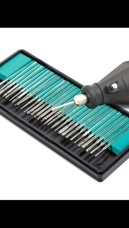 30pc diamond drill bits for any material. Stone, glass, metal, wood, plastic.
