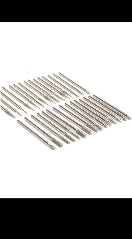 30pc diamond drill bits for any material. Stone, glass, metal, wood, plastic.