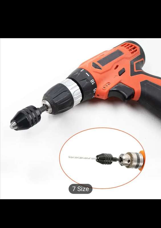 1pc Keyless Drill Chuck Impact Driver Adapter 1/4 ''. Hex Shank Drill Arrow Bit Tool Quick Change