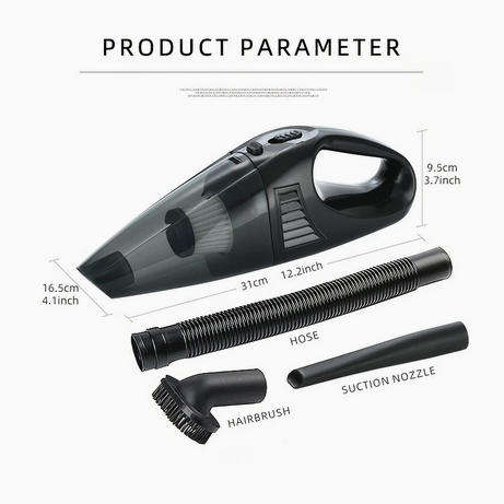  Portable Car Cleaner  Strong Suction, Wet & Dry Use!   Mini Handheld Vacuum