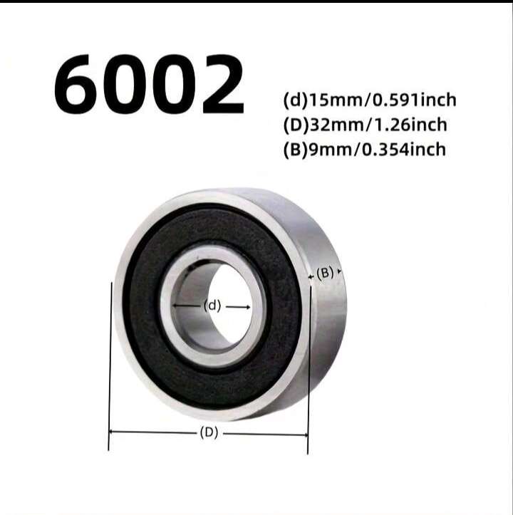 6002zz Ball Bearings (15x32x9mm)  High-Speed Precision Performance