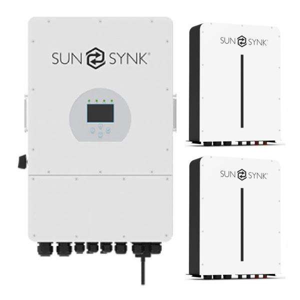 Sunsynk 12kW Inverter & Battery Combo Deal 1 X Sunsynk 12kW Inverter & 2 X Sunsynk 5kW 100Ah 51.2V L