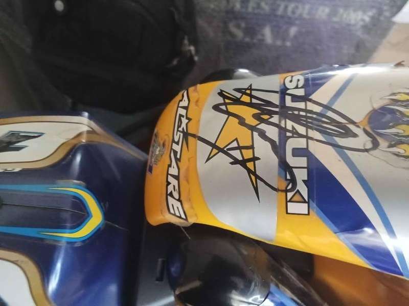 1/5 rare vintage Nikko RC motorcycle - Troy Corser world SBK champion replica, signed.