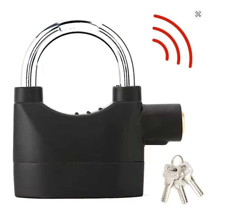Smart 110dB Siren Alarm Padlock Alarm Lock For Motorcycle Bike Bicycle Doors Windows Security