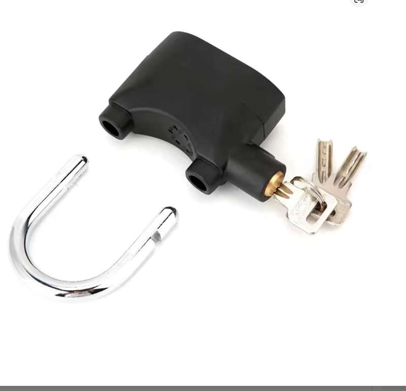 Smart 110dB Siren Alarm Padlock Alarm Lock For Motorcycle Bike Bicycle Doors Windows Security
