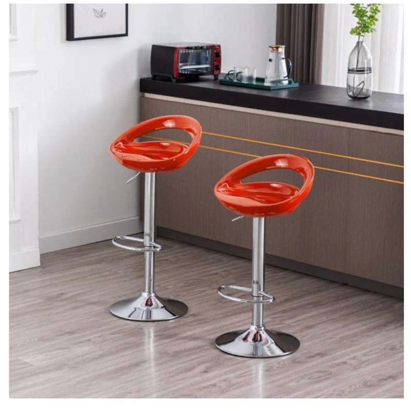 Bar Stools - White and Orange ONLY