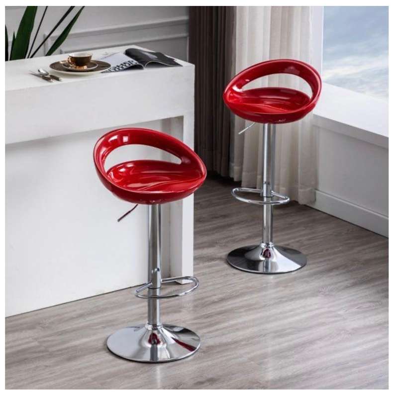 Bar Stools - White and Orange ONLY