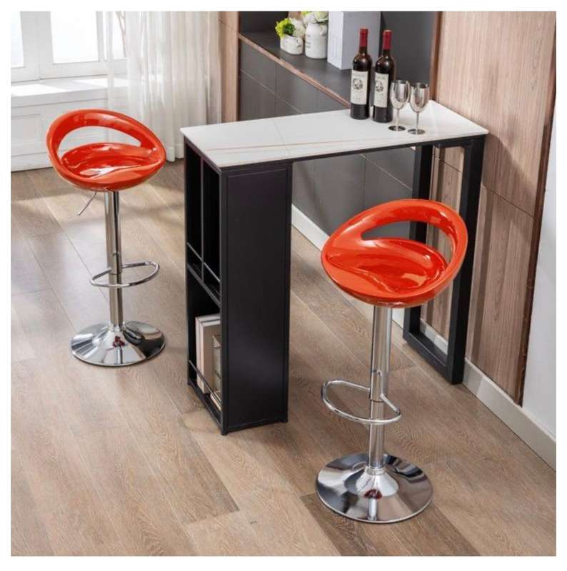 Bar Stools - White and Orange ONLY