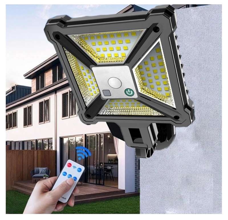 Solar Outdoor Lights Motion Sensor Solar Powered Lights IP65 3 Modes Wall Security Lights for Fence