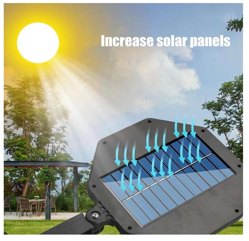 Solar Outdoor Lights Motion Sensor Solar Powered Lights IP65 3 Modes Wall Security Lights for Fence