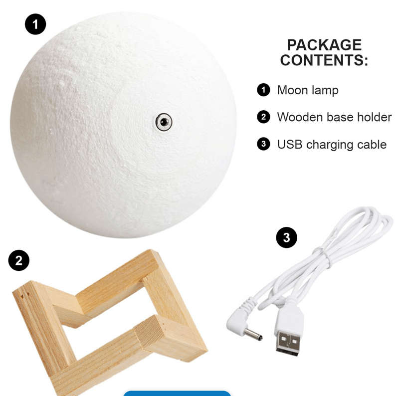 Humidifier- 3D Moon Lamp