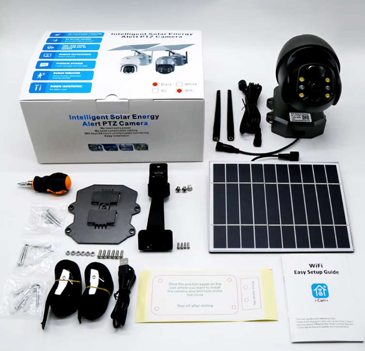 Intelligent Solar Energy Alert PTZ Camera