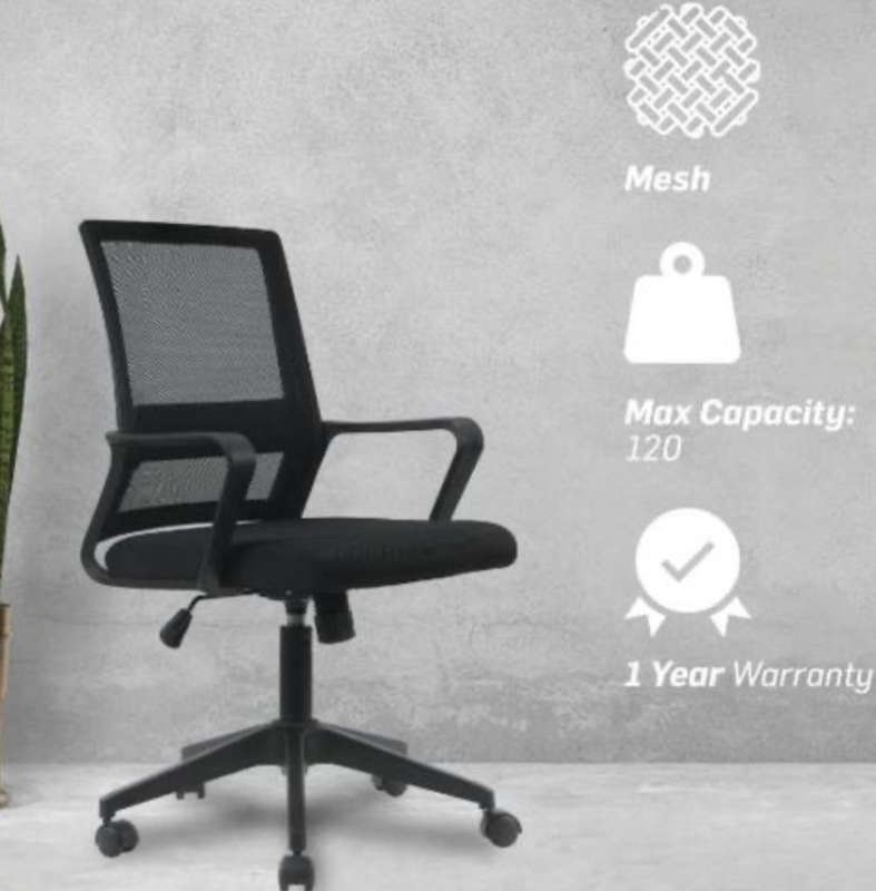 8610 Black office chair-Demo/Display unit