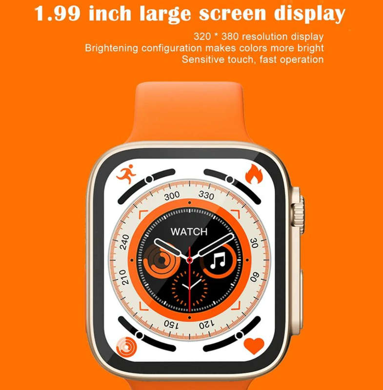 KD99 Ultra 1.99 Inch IPS Screen Smart Watch, Support Heart Rate & Blood Oxygen Monitoring / Sports