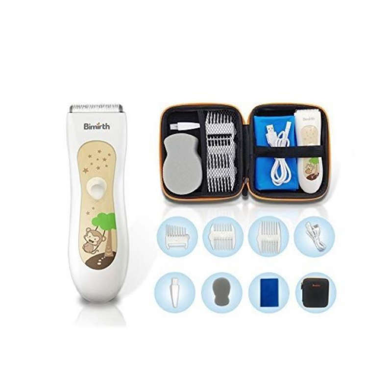 Bimirth Toddler & Kids Waterproof Rechargeable Hair Clippers with Accessories