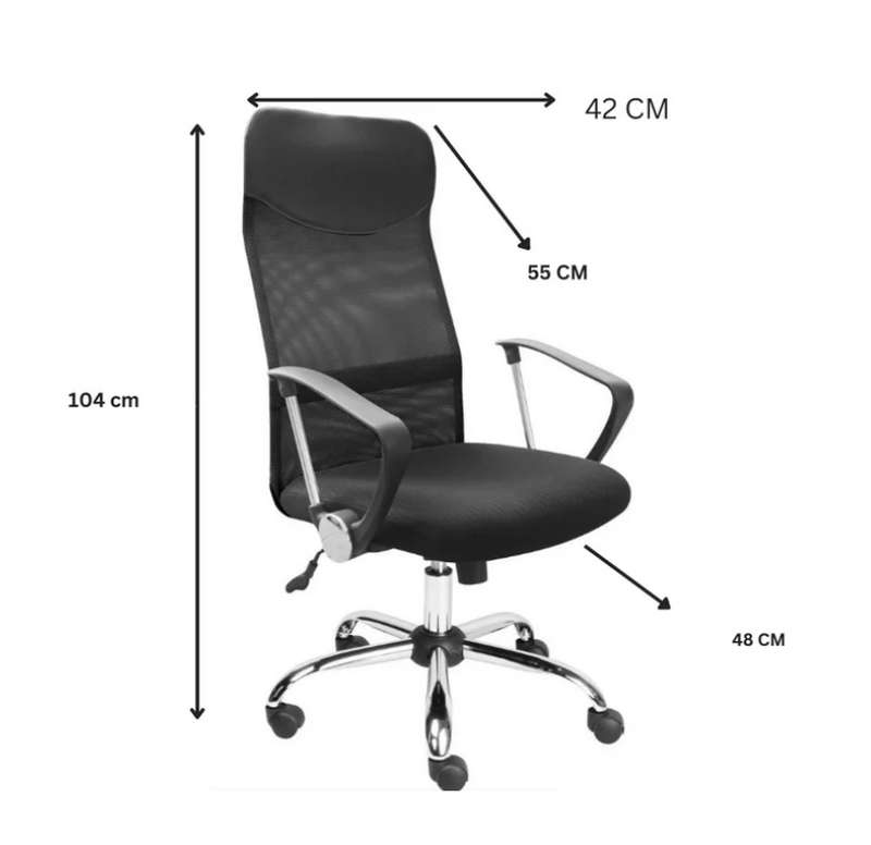 4083 Office Adjustable Arm Chair - Secondhand/Demo Unit !!!!!!