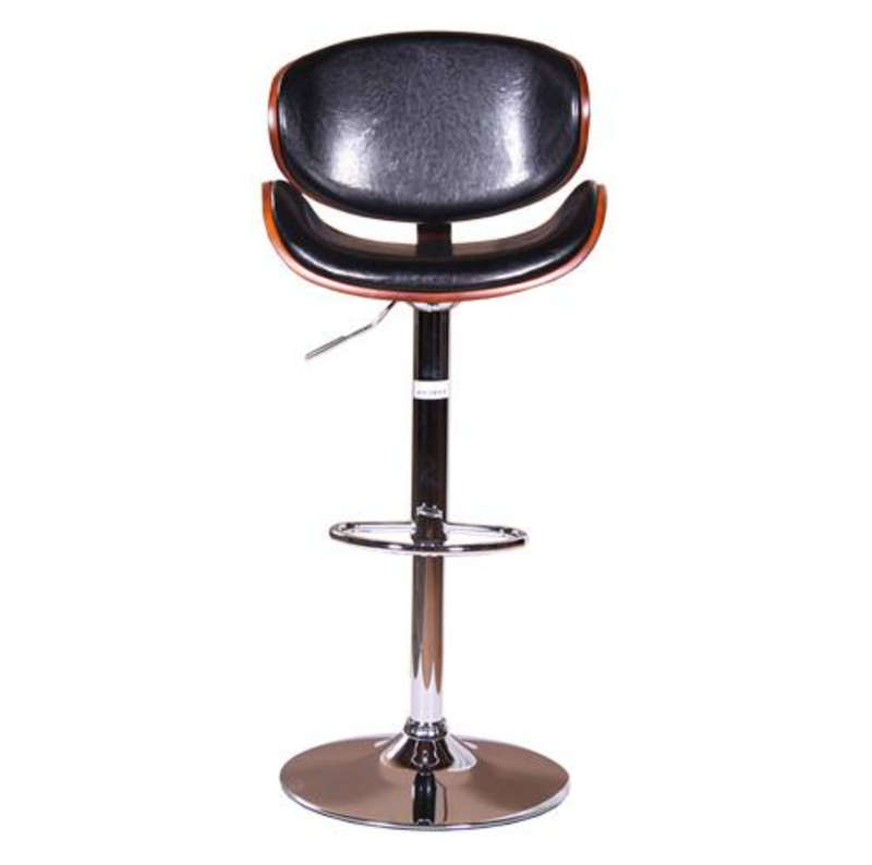 Nico PU Leather barstool with wooden trim - SECONDHAND/ DEMO UNIT !!!!!!!!