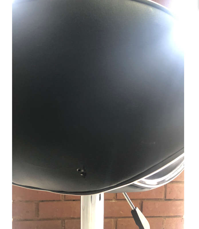 678 Black bar stool
