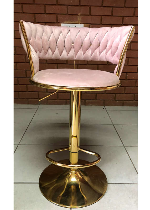 8618 G Pink bar chair