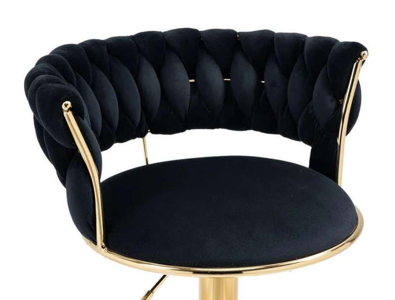 Velvet Swivel Luxury Bar Stool - Secondhand/Demo Unit!!!!
