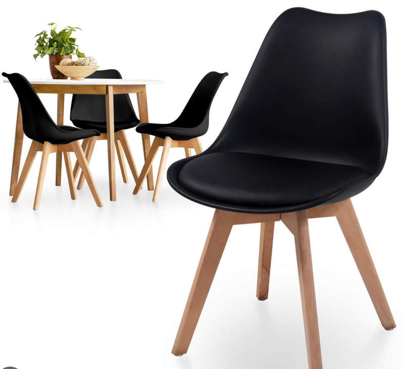 Modern Wooden Leg Chair - Secondhand/Demo Unit!!!!
