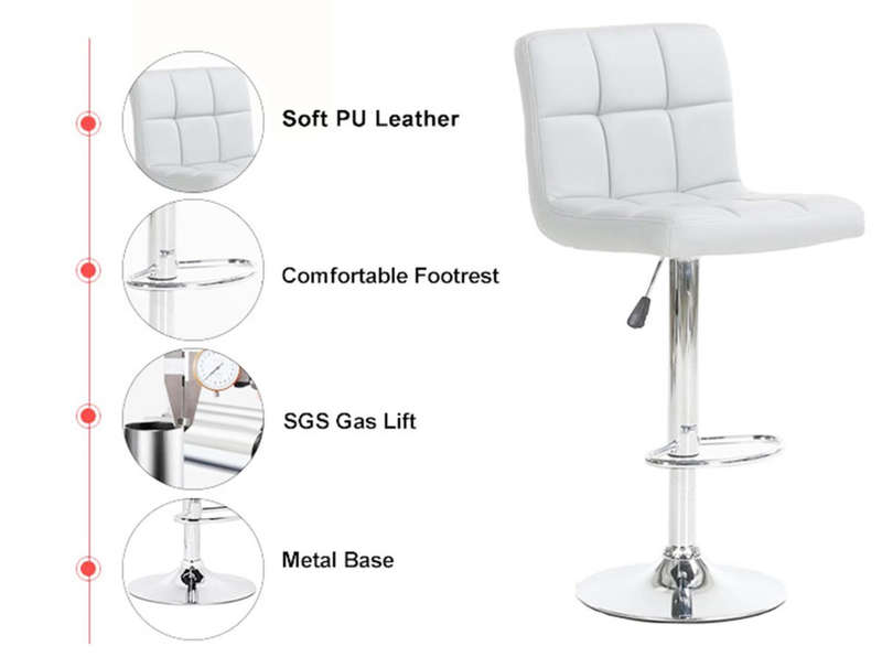 Soft Bar Stool Leather Kitchen Chair - Secondhand/Demo Unit!!!!