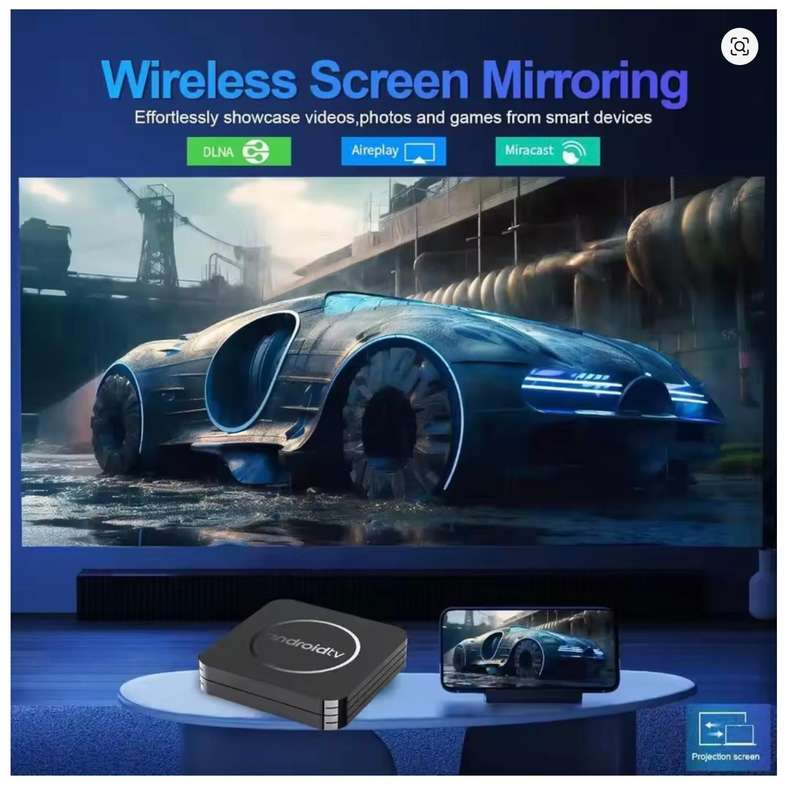 Q3 Android 14 TV Box 8K Set Top Box Allwinner H3 HD 4K 2.4G Wifi 4GB